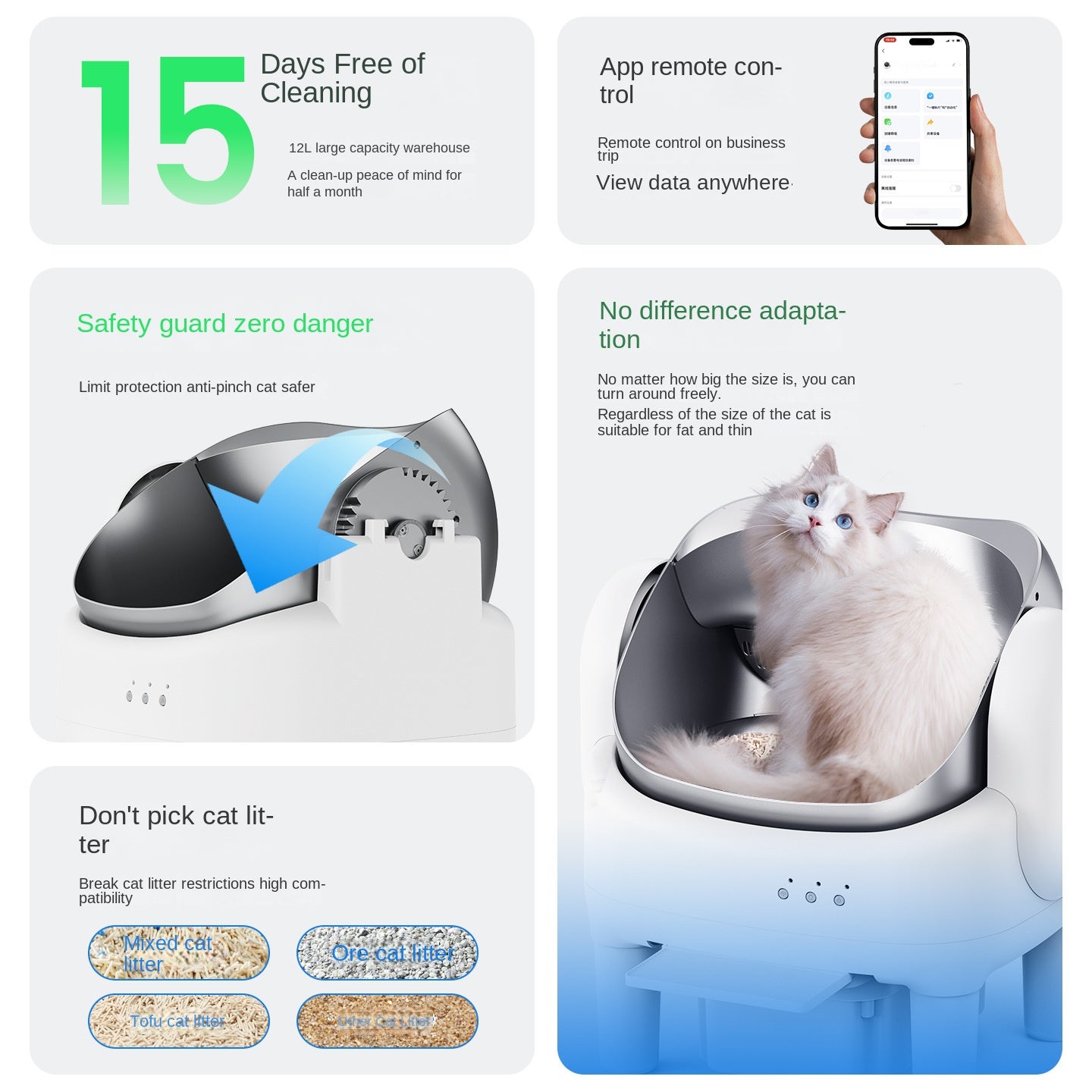 Petlivo Halo Smart Litter Box sealed waste drawer sliding out for contactless removal showing the sifting system underneath
