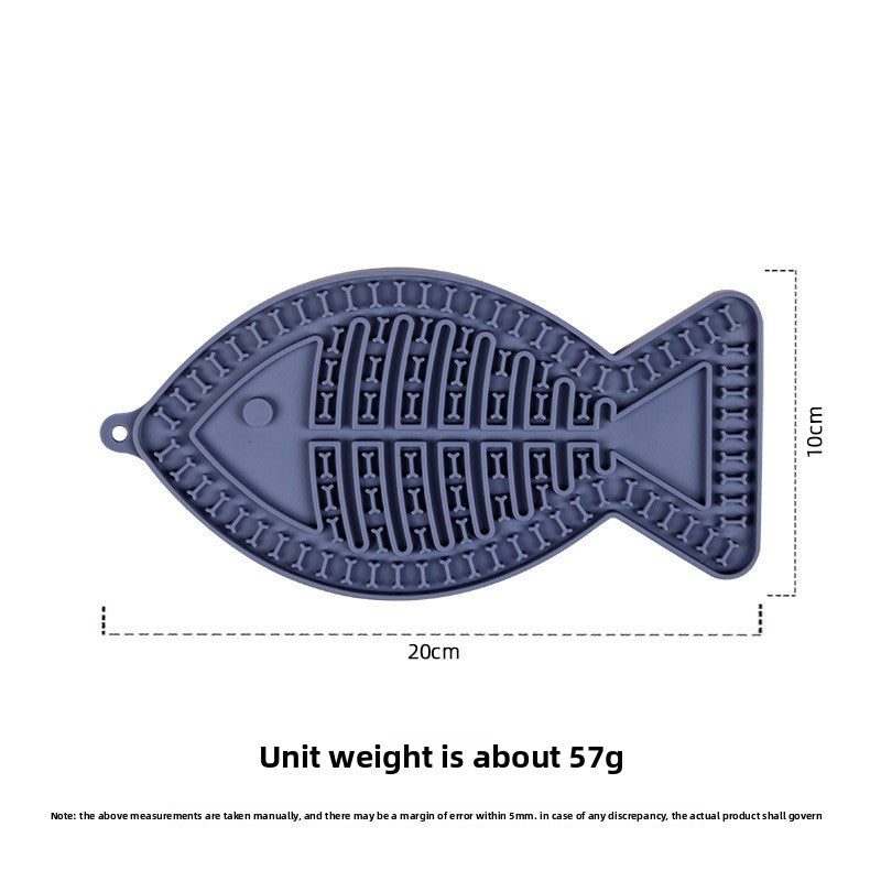 Petlivo Silicone Lick Mat Fish Dark Blue variant for daily calming routine