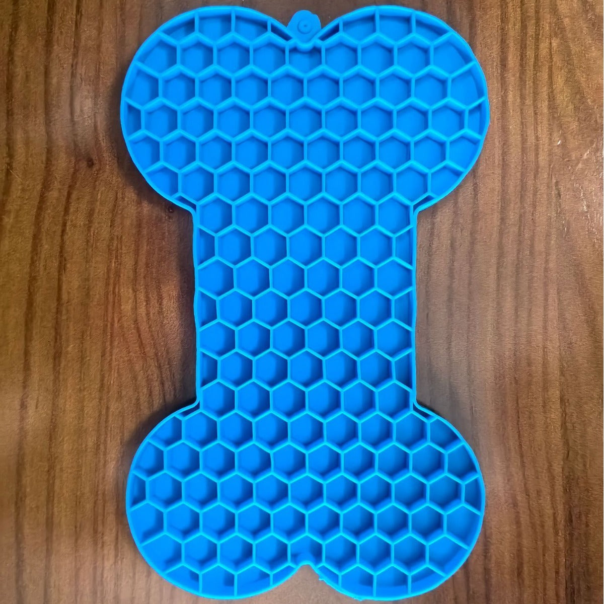 Petlivo Silicone Lick Mat Round Dark Blue variant for anxious pets