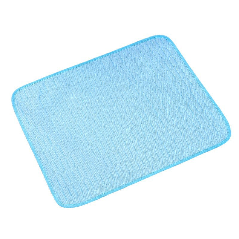 Petlivo Ice Silk Cooling Mat Blue M 50x40cm for small to medium pets