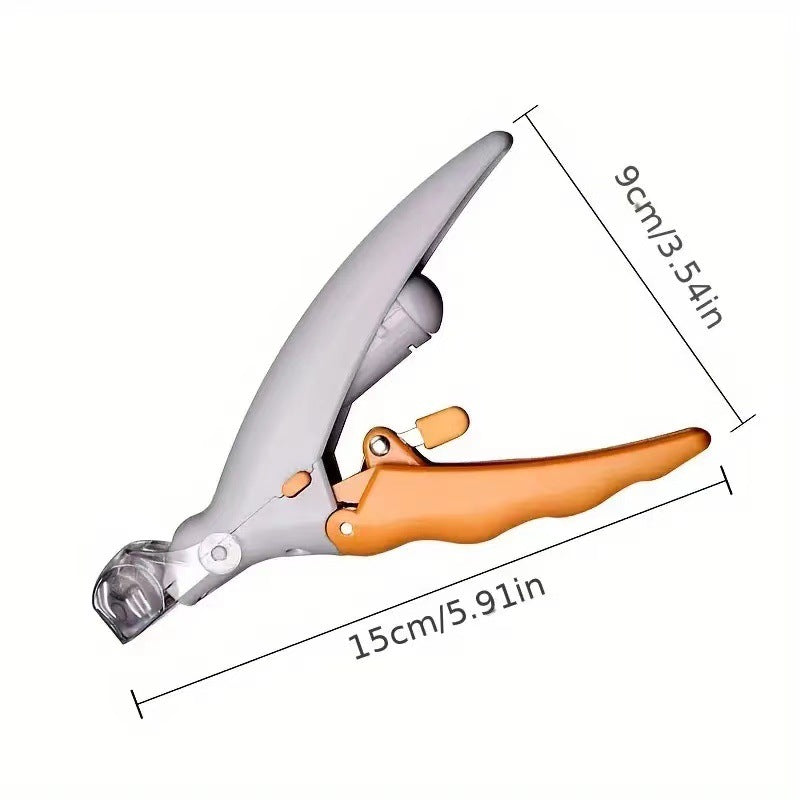 Petlivo LED Pet Nail Clipper 12 mm stainless steel blade close up wider blade for thick adult dog nails of all breeds