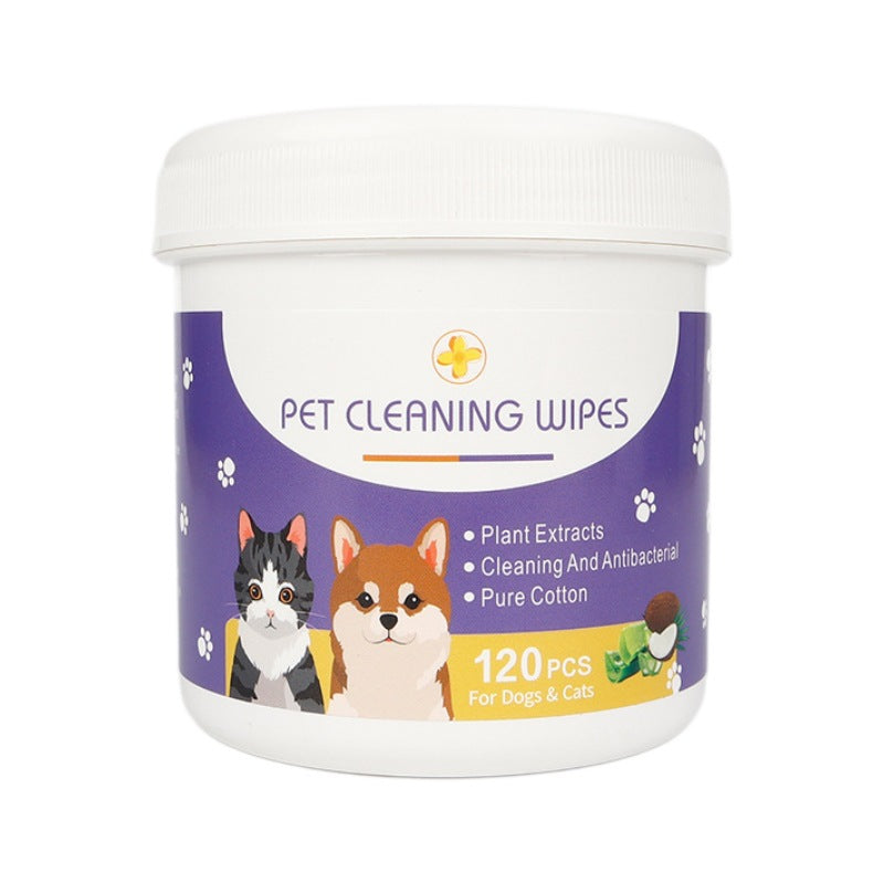 Petlivo Pet Eye Wipes 120 Count retail packaging view