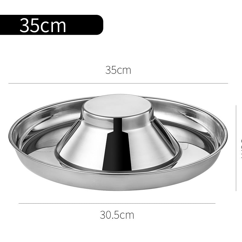 Petlivo Stainless Steel Pet Feeding Bowl 30cm size for medium dogs