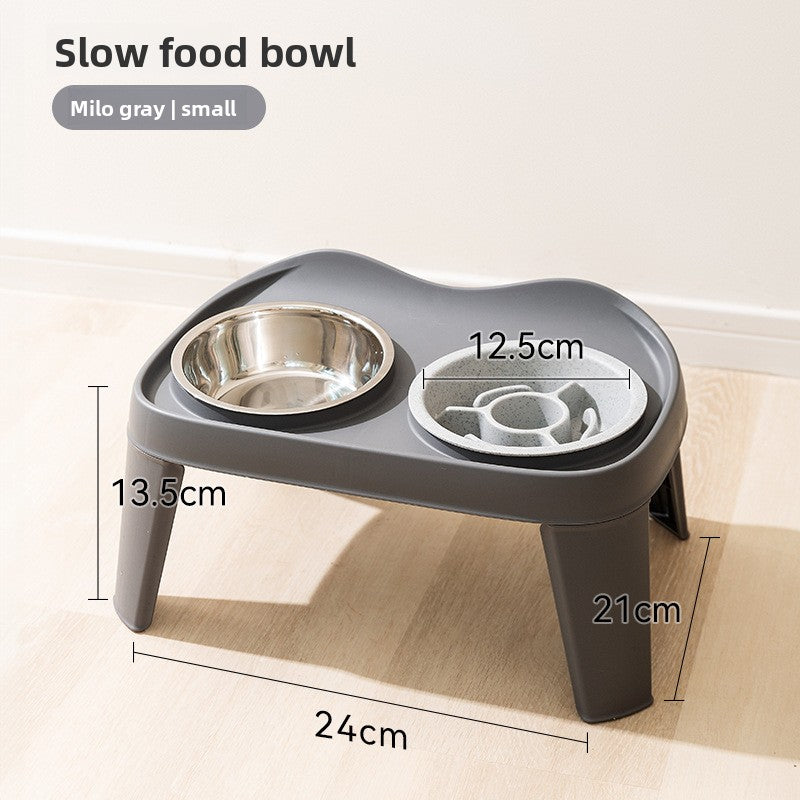 Petlivo Folding Elevated Bowl Stand Gray Large variant for large dog breeds