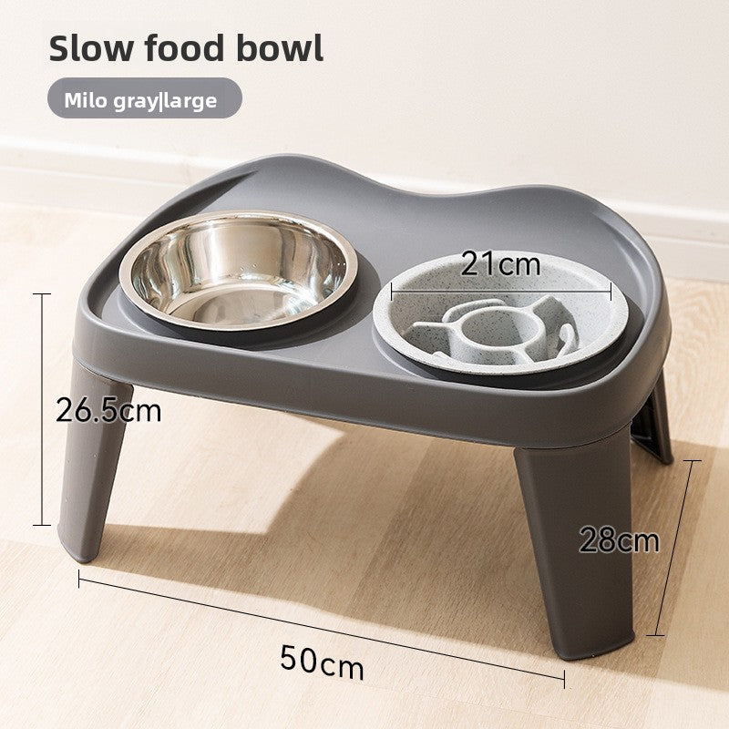 Petlivo Folding Elevated Bowl Stand Gold Large variant for large dog breeds