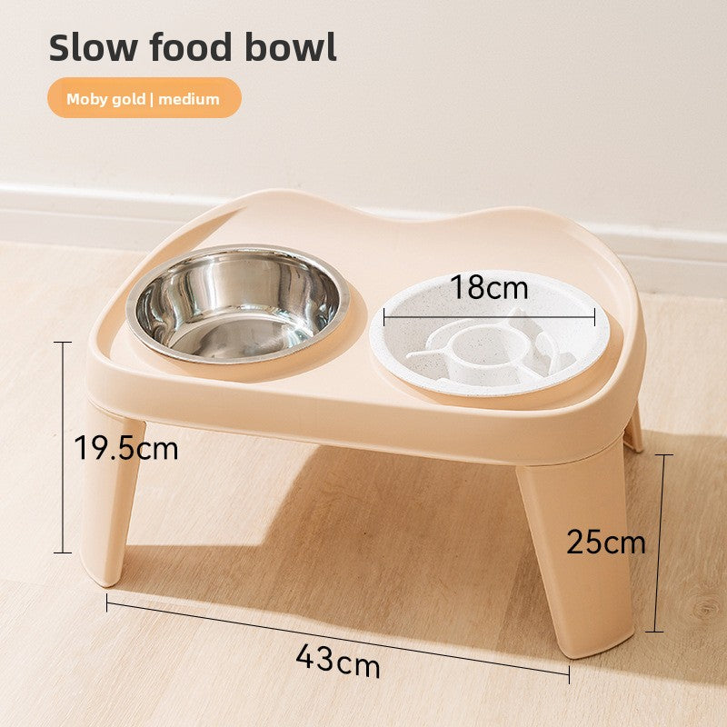Petlivo Folding Elevated Bowl Stand Gray Small variant for cats and small dogs
