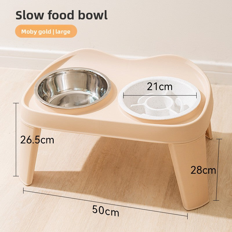 Petlivo Folding Elevated Bowl Stand Gold Small variant for small dog breeds