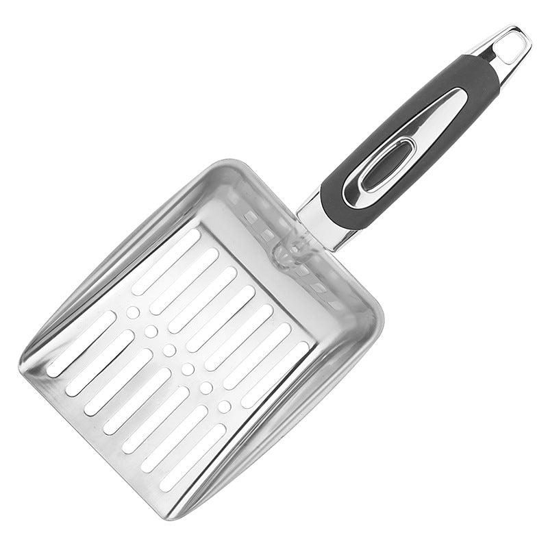 Petlivo Ergonomic Cat Litter Shovel Silver color variant