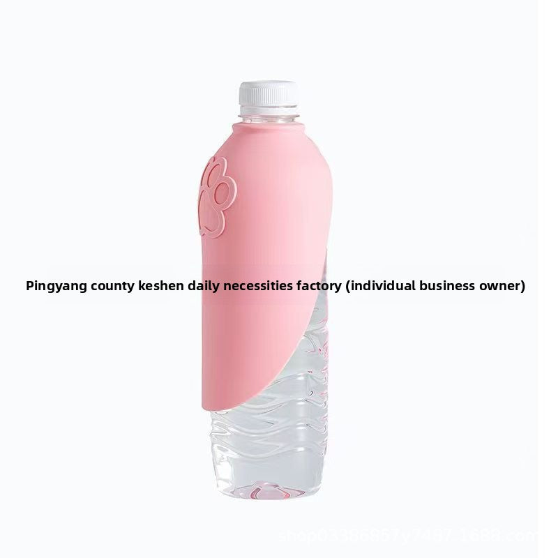 Petlivo Portable Pet Water Bottle Pink color variant for outdoor adventures