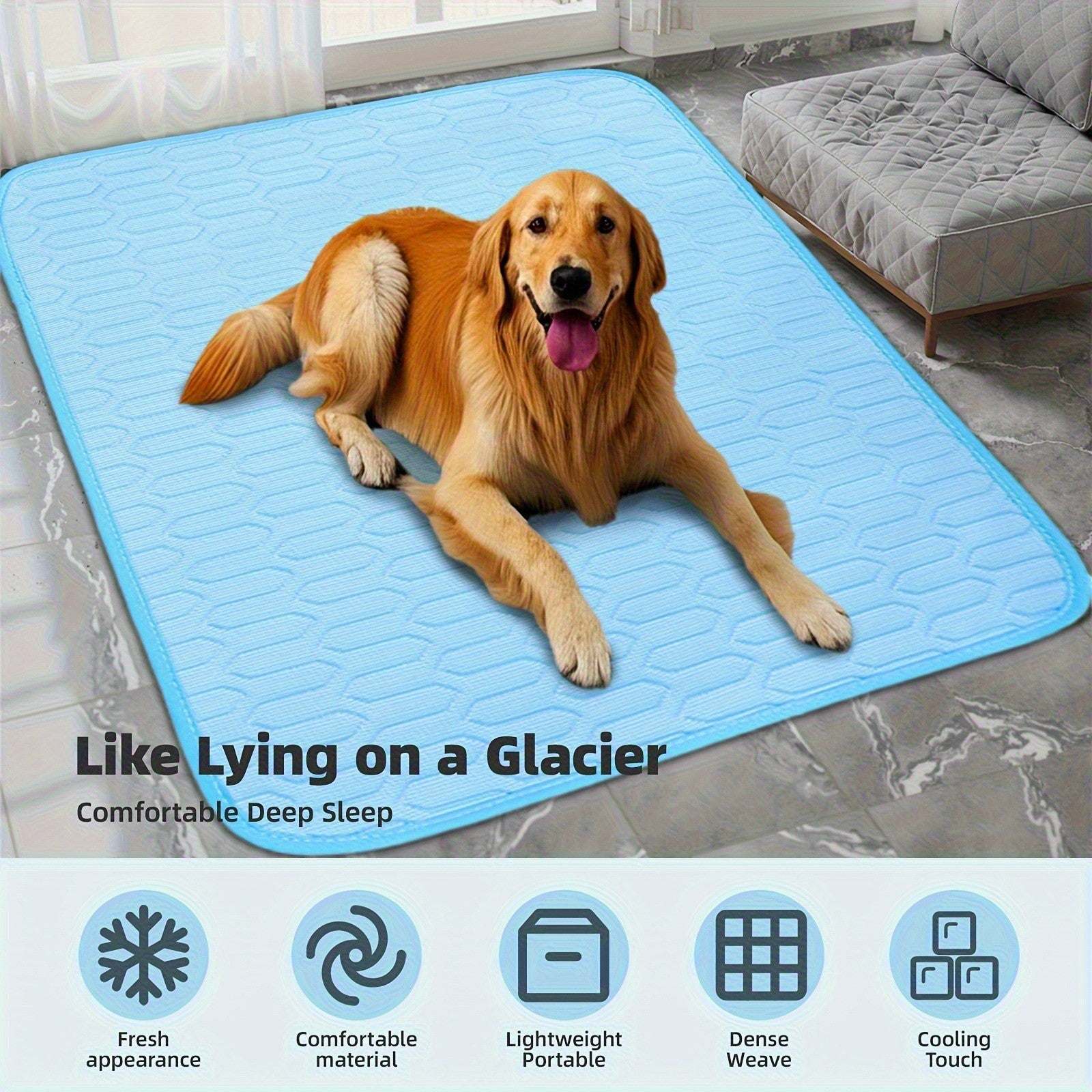 Petlivo Cooling Mat color and size range for hot summer pet comfort