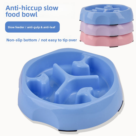 Petlivo Slow Feed Maze Bowl primary product view with spiral maze pattern