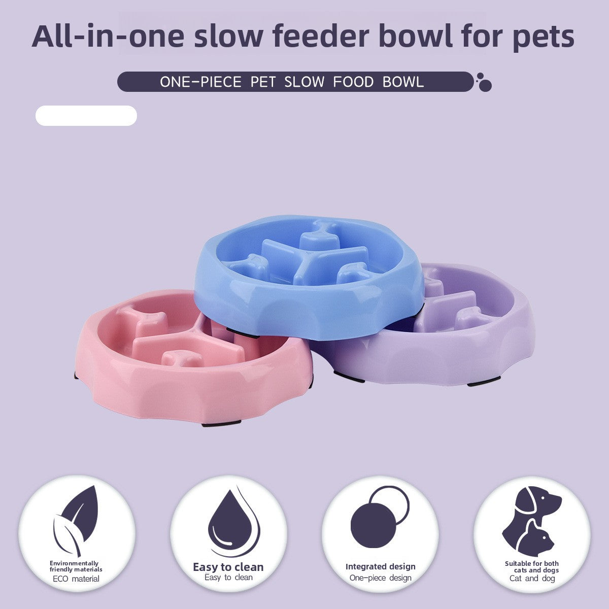 Petlivo Maze Bowl twisting channel close-up for extreme fast eaters