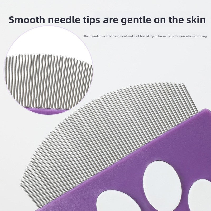 Petlivo Detangling Comb anti-slip silicone grip detail for hand fatigue