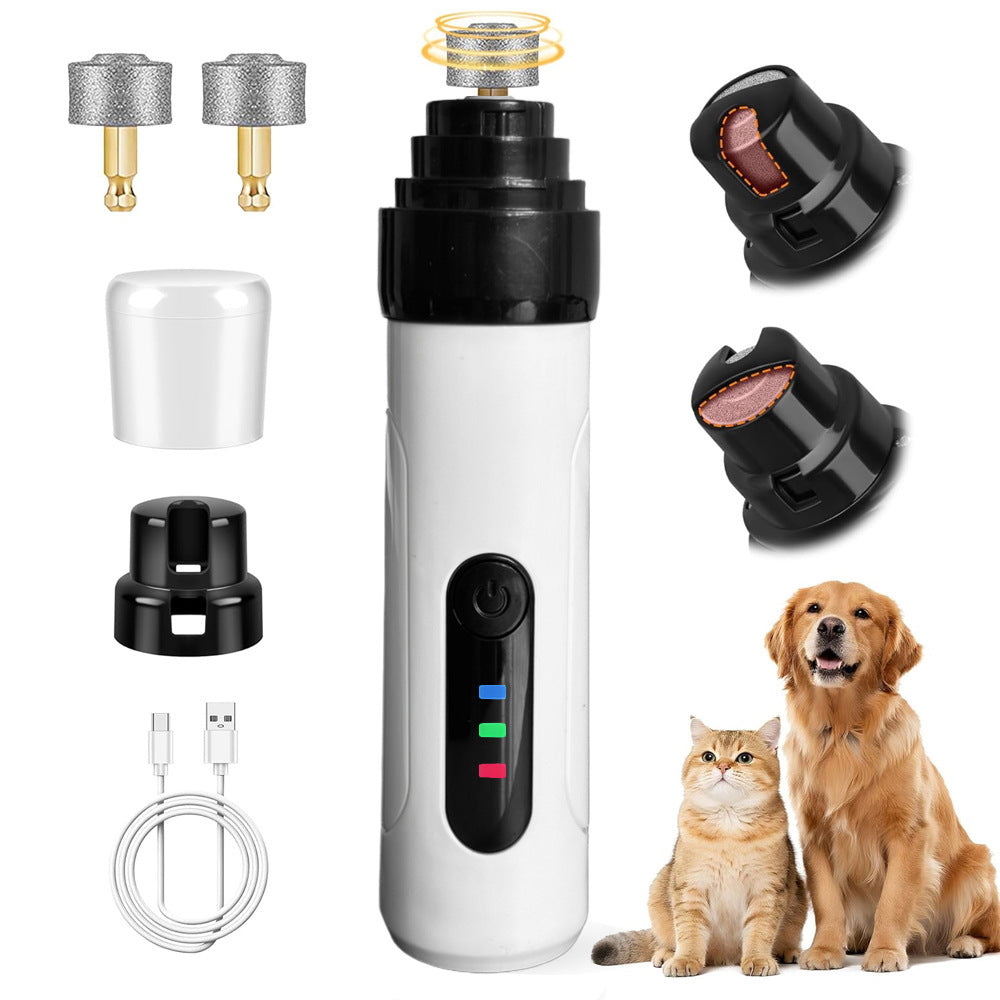 Petlivo Quiet Pet Nail Grinder primary product view with diamond-grit rotating drum