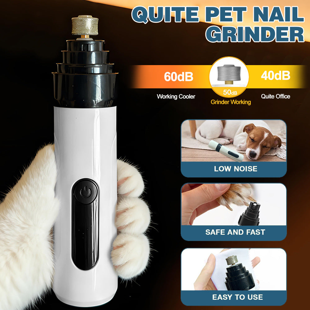 Petlivo Pet Nail Grinder two-speed motor switch detail under 50 dB