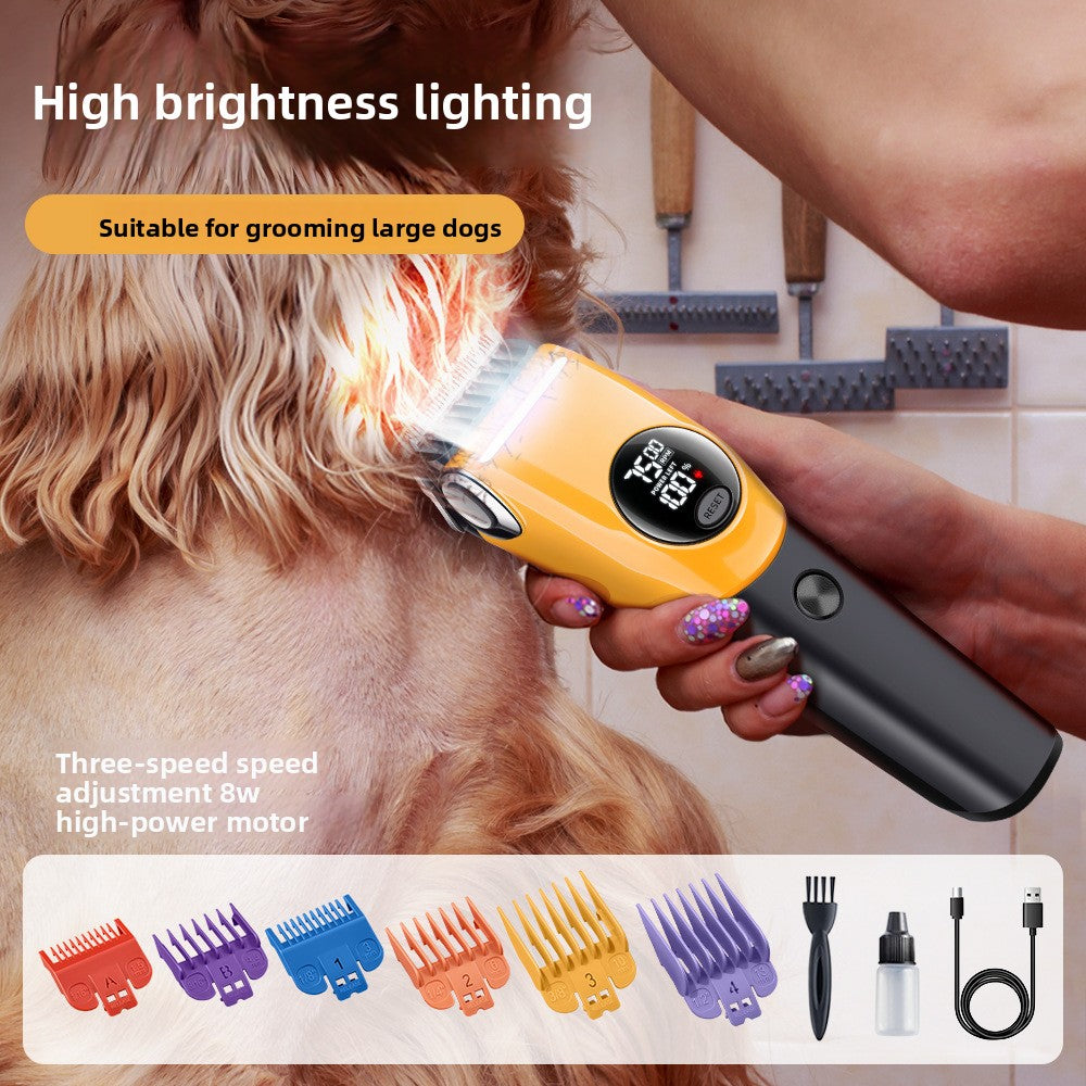 Petlivo Hair Clipper brushless motor and titanium-coated blade detail