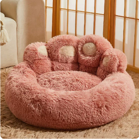 Petlivo calming pet bed non slip dotted base for grip on hardwood tile and laminate floors
