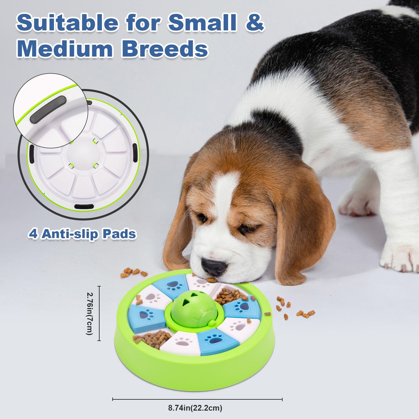 Petlivo Anti-Choking Bowl BPA-free food-grade ABS material specification