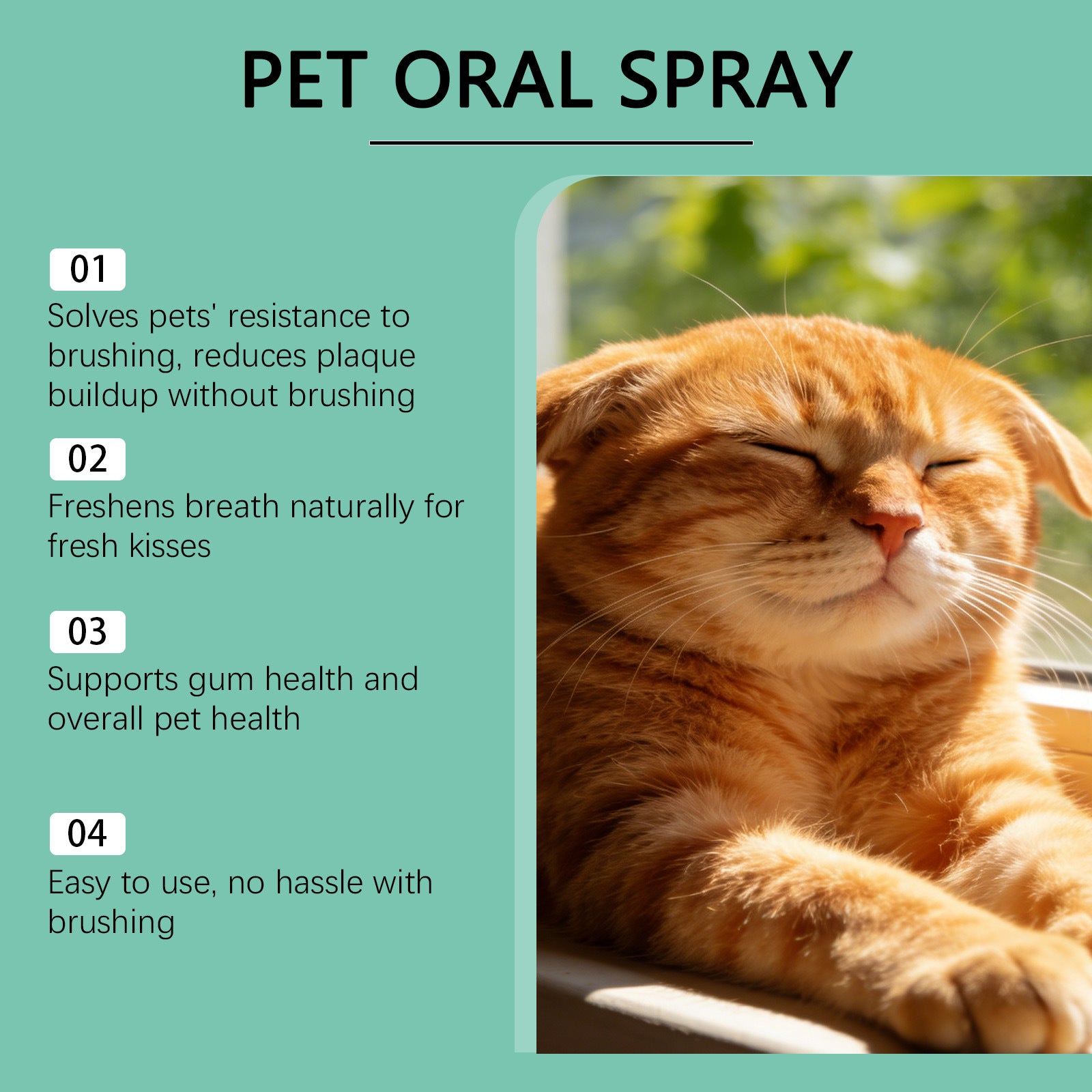 Petlivo Fresh Breath Oral Spray pump nozzle detail for precise application