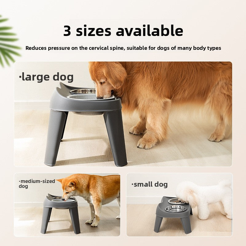 Petlivo Elevated Bowl Stand 6-inch raised height detail for senior pet comfort