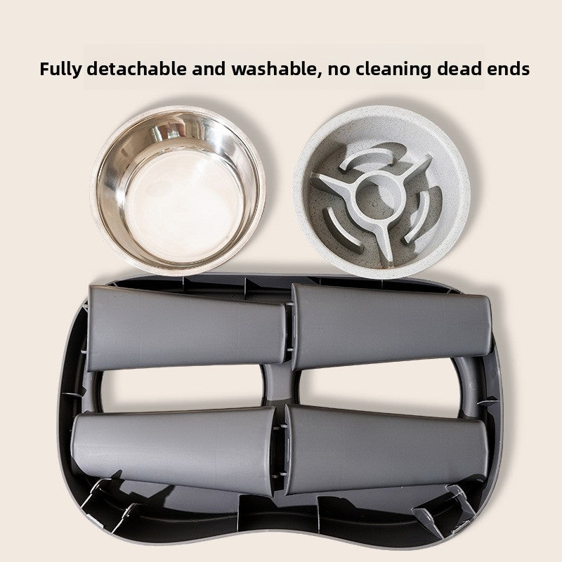 Petlivo Elevated Bowl Stand folded flat for travel and storage